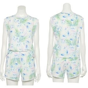 SO | 2 Piece Set Swim Cover PJ Tropical Terrycloth Juniors XS Girls L 16